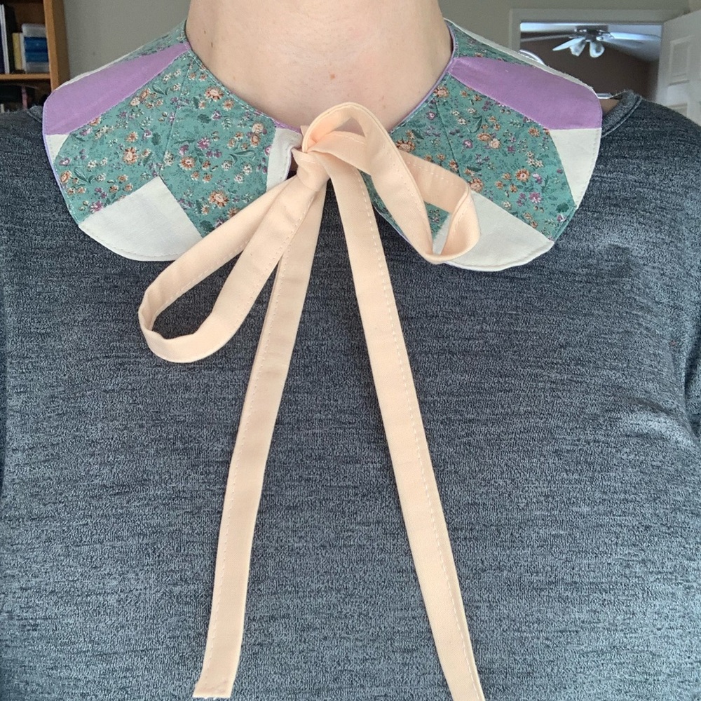 Hand made quilted collar